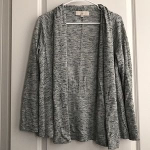 LOFT heathered gray sweater